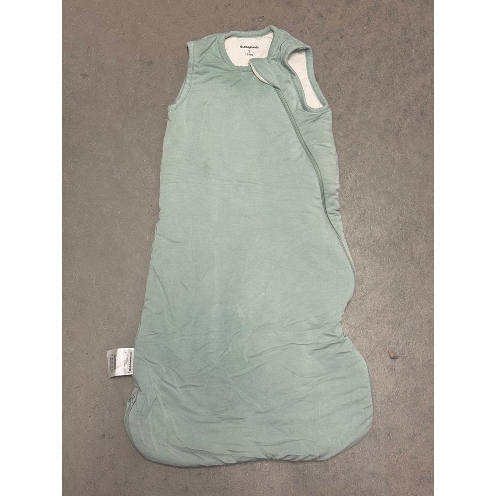 BubblePanda Viscose Bamboo Sleep Sack Sage Green 1.0 TOG Size Small 0-6 Months